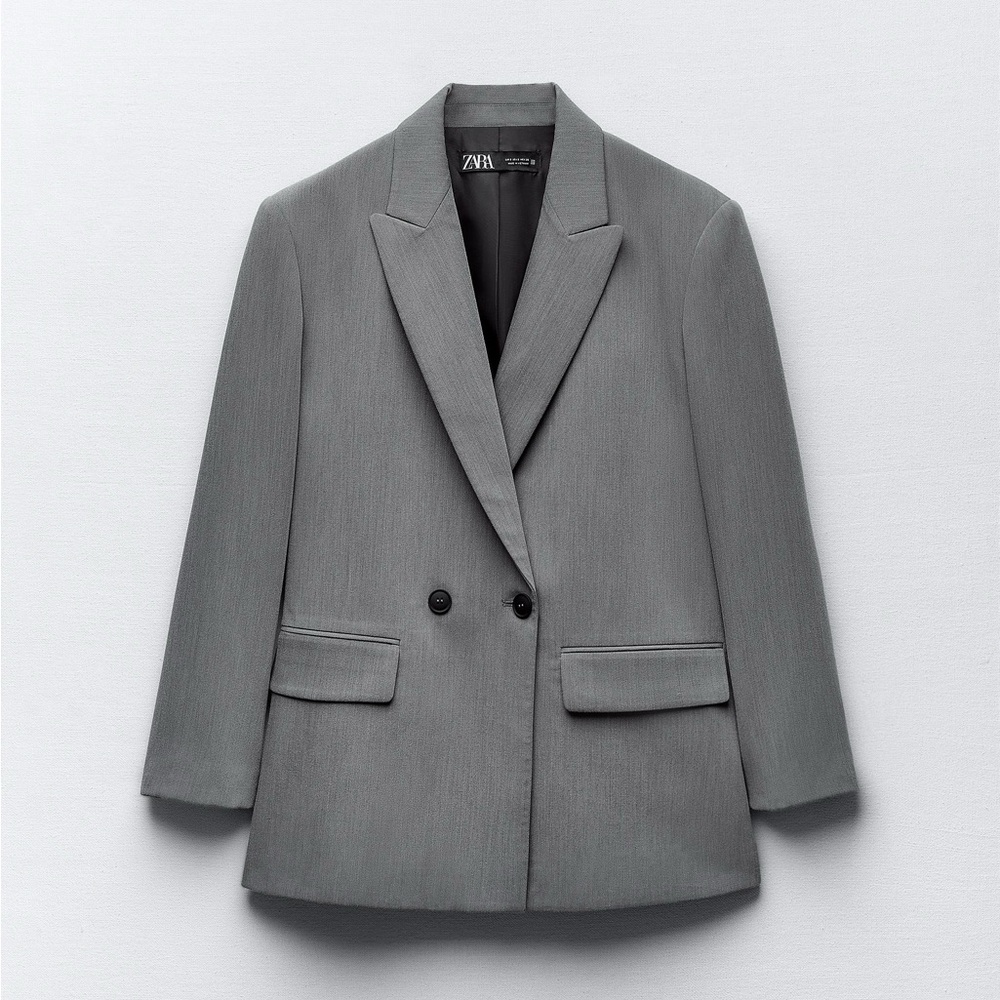 Zara gray oversized blazer